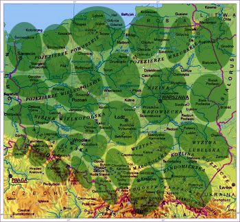 PODZIAŁ REGIONALNY SERWISU